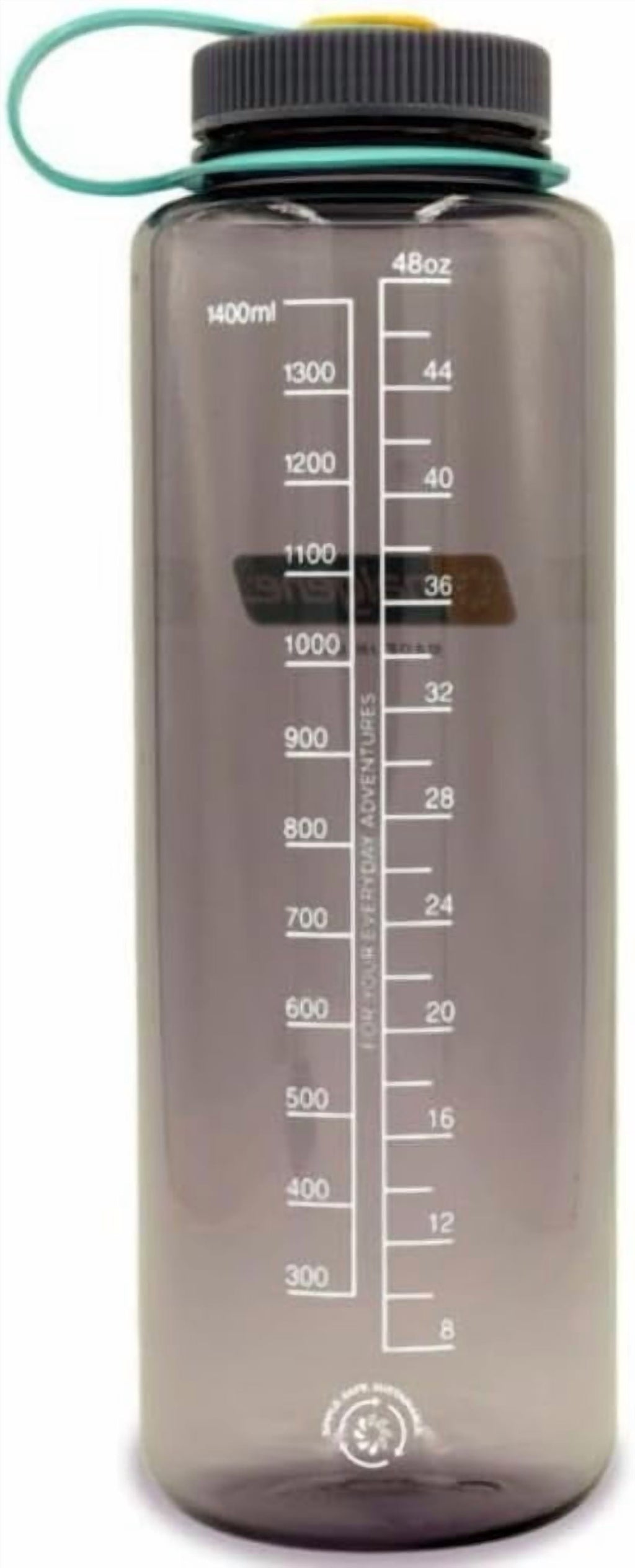 Nalgene Sustain Tritan BPA-Free Water  Made with Material Derived from 50% Plastic Waste (using ISCC certified mass balance), 48 OZ, Wide Mouth, Aubergine - Pick 279