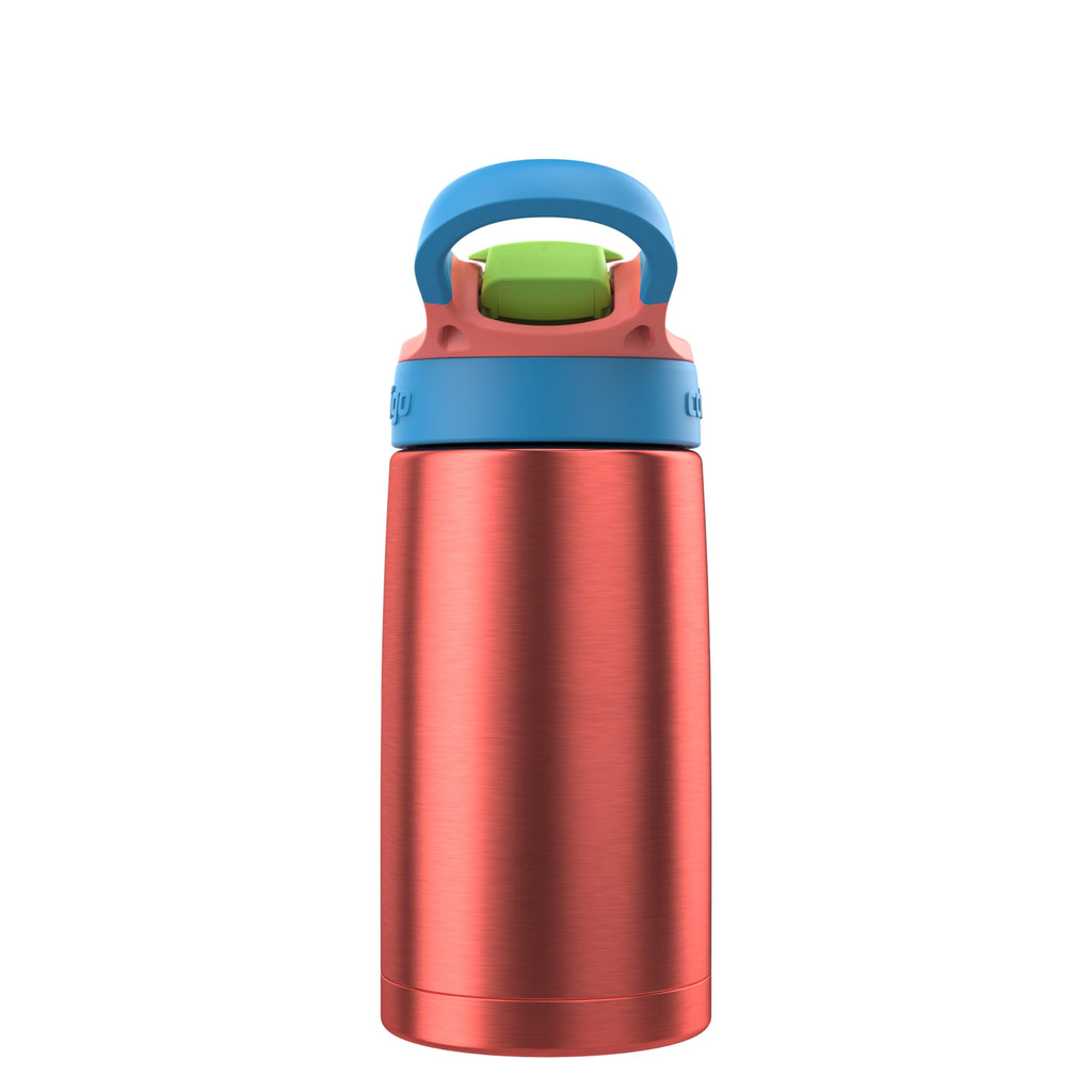 Contigo AUTOSPOUT Water Bottle, 13 oz, Coral Blue/Poppy - Pick 875