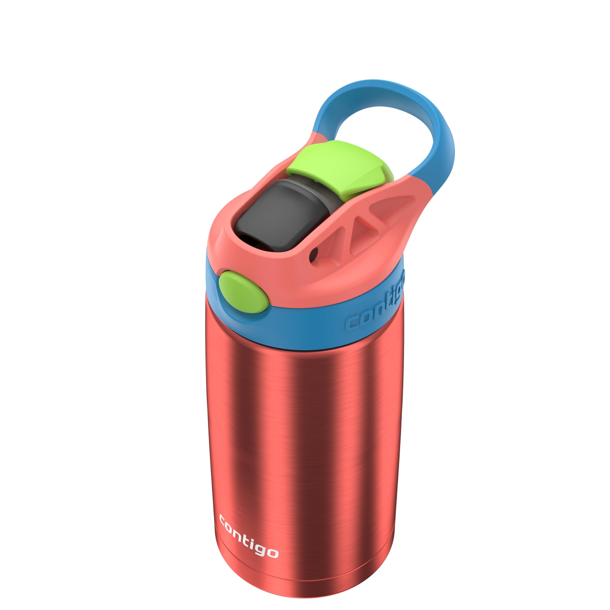 Contigo AUTOSPOUT Water Bottle, 13 oz, Coral Blue/Poppy - Pick 875