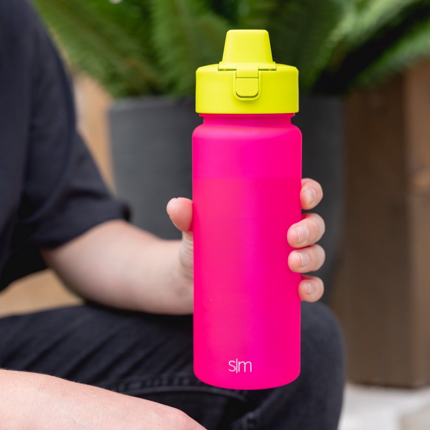 Simple Modern 22 fl oz Reusable Tritan Summit Water Bottle with Silicone Straw Lid|Raspberry Chartreuse - Pick 577