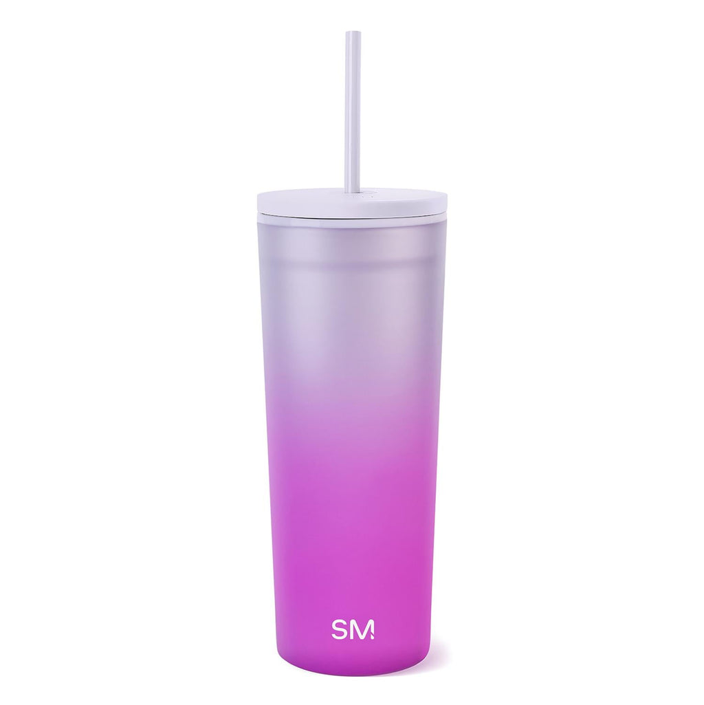 Simple Modern 24 fl oz Double Wall Plastic Classic Tumbler with Straw|Opalescent - Pick 299