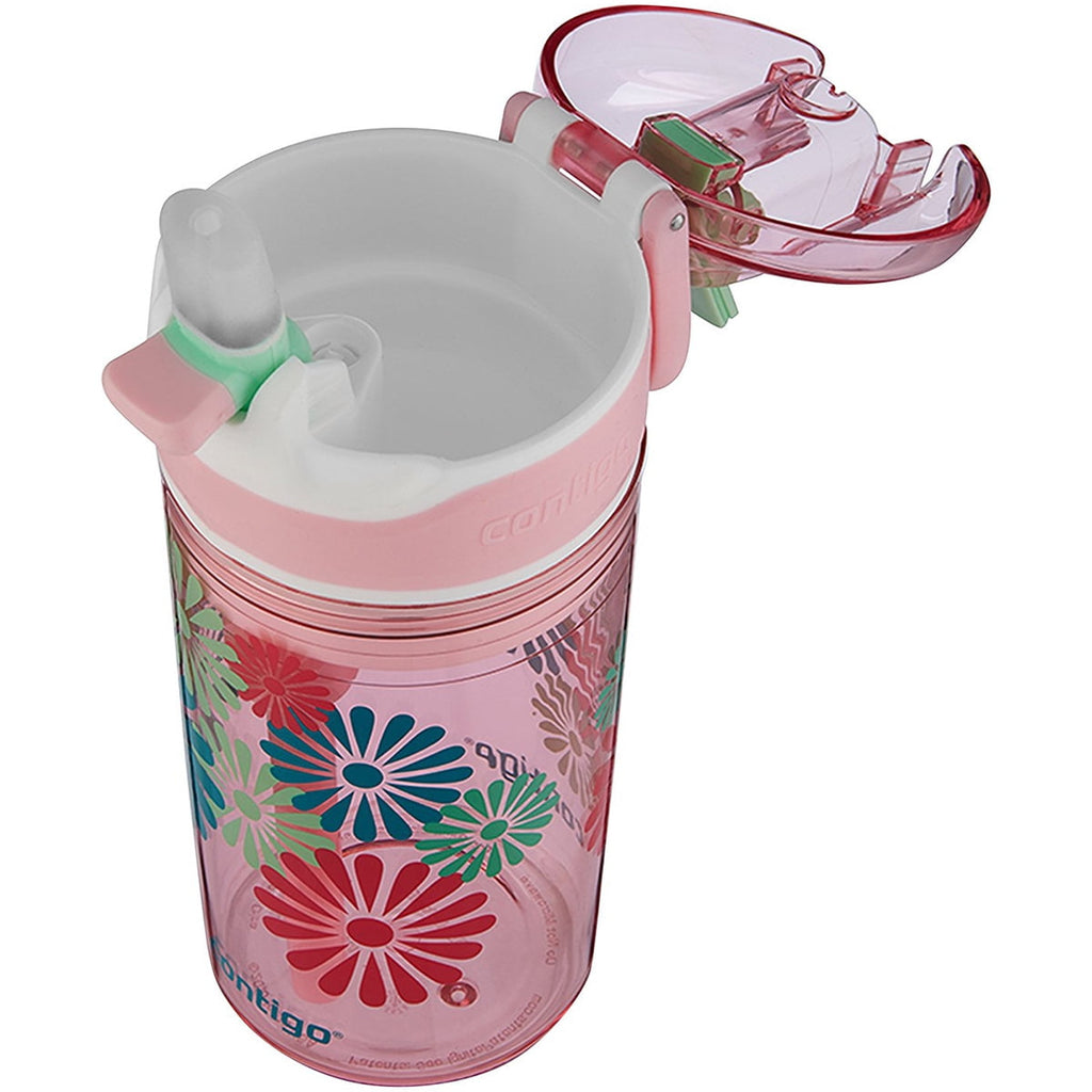 Contigo 13 oz. Kid's Snack Hero Drink Tumbler - Ballet Slipper Pink with Flowers - Pick 651