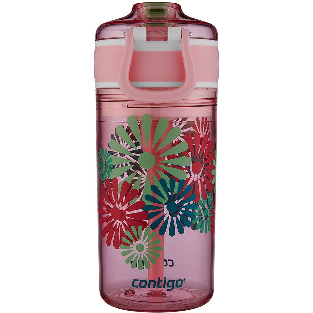 Contigo 13 oz. Kid's Snack Hero Drink Tumbler - Ballet Slipper Pink with Flowers - Pick 651