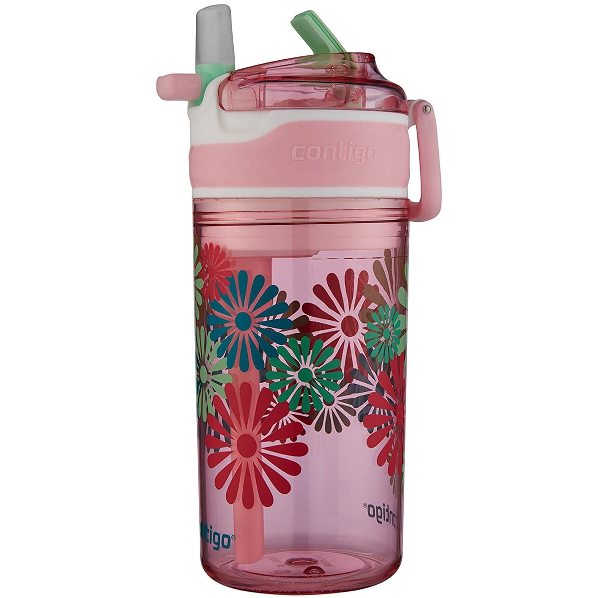 Contigo 13 oz. Kid's Snack Hero Drink Tumbler - Ballet Slipper Pink with Flowers - Pick 651
