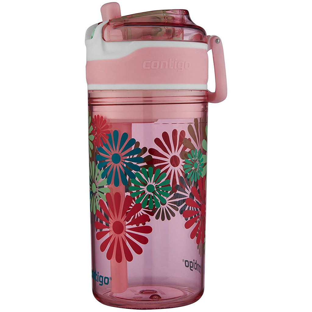 Contigo 13 oz. Kid's Snack Hero Drink Tumbler - Ballet Slipper Pink with Flowers - Pick 651