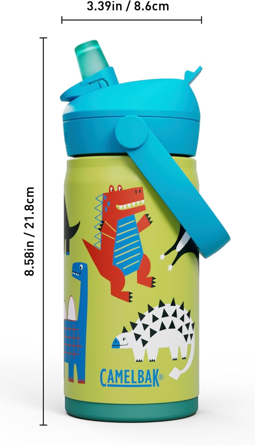 Camelbak Thrive™ Flip Straw Kids Stainless 12oz Water Bottle, Dino Jam - Pick 755