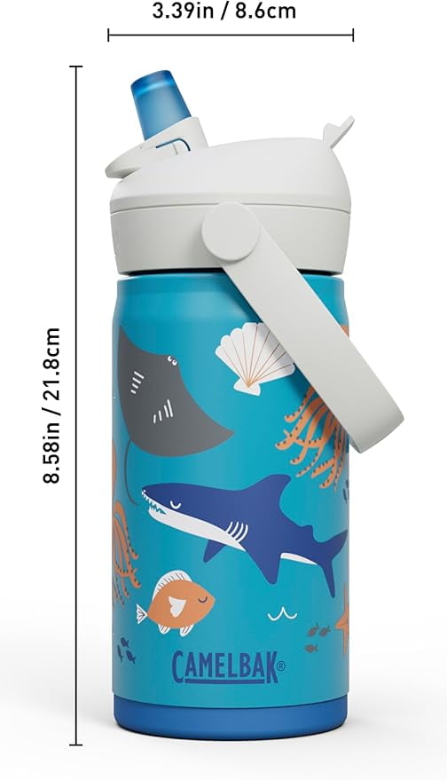 Camelbak Thrive™ Flip Straw Kids Stainless 12oz Water Bottle, Dino Jam - Pick 755