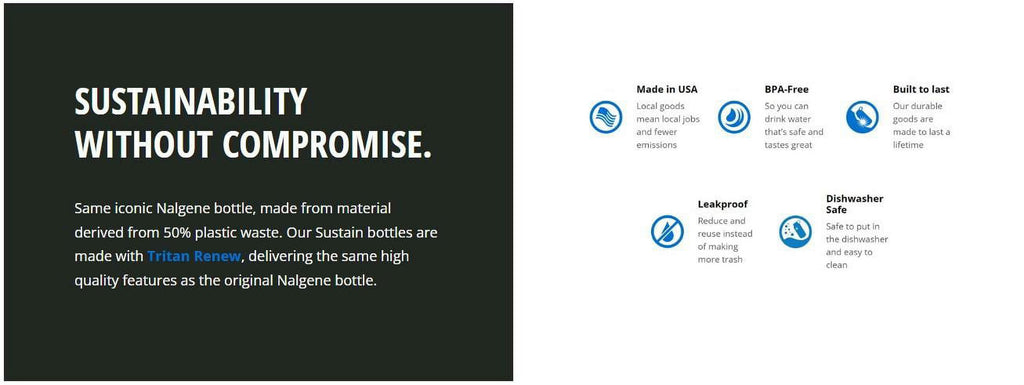 Nalgene 16oz Narrow Mouth Sustain Bottle - Pick 202