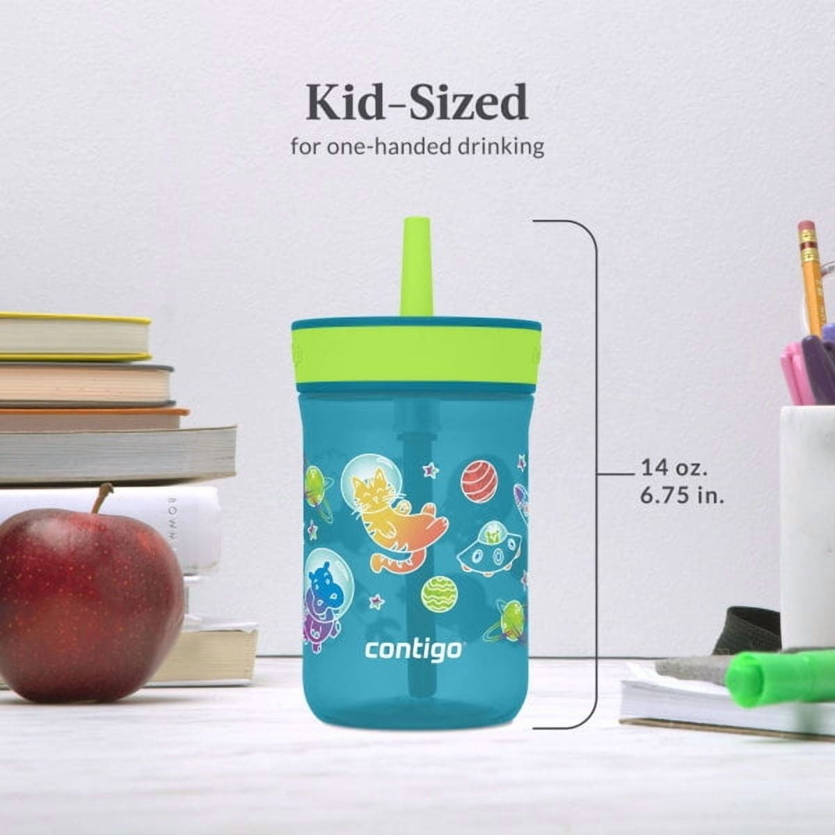 Contigo Kid's 14 oz. Leighton Tumbler 2-Pack - Dogs Doing Things/Spacecraft - Pick 380