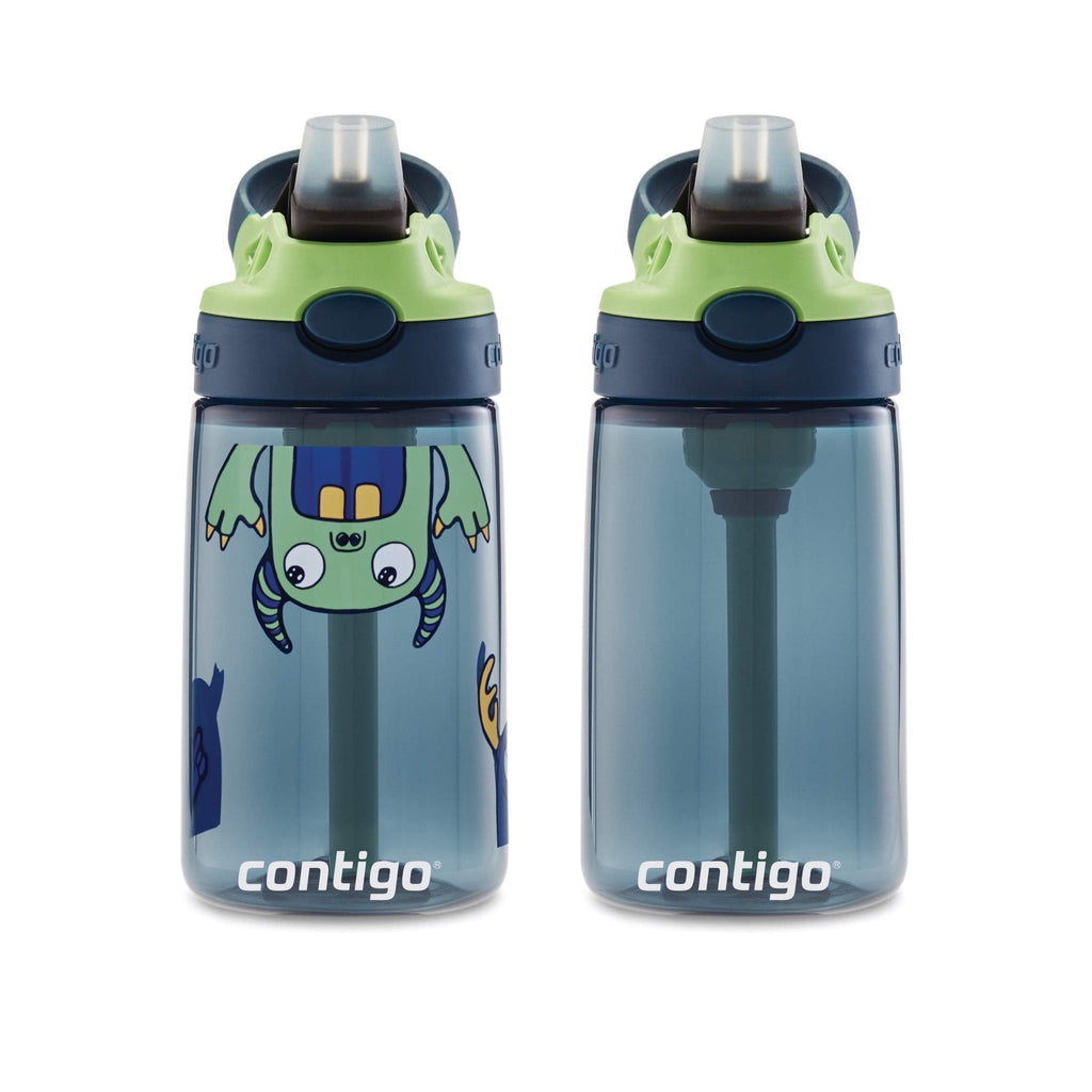 Contigo Kids 2-Pack Straw Water Bottle, 14 oz - Dinos/Sharks - Pick 938