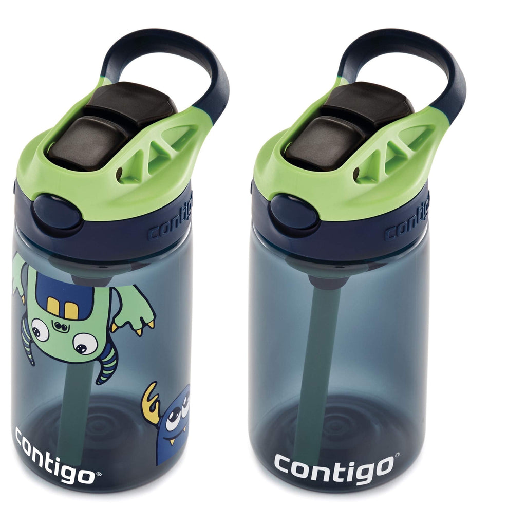 Contigo Kids 2-Pack Straw Water Bottle, 14 oz - Dinos/Sharks - Pick 938