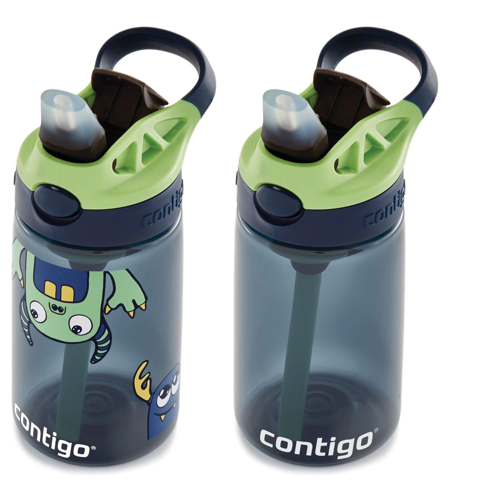 Contigo Kids 2-Pack Straw Water Bottle, 14 oz - Dinos/Sharks - Pick 938