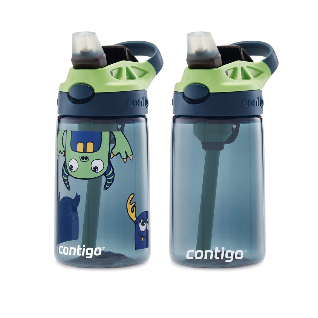 Contigo Kids 2-Pack Straw Water Bottle, 14 oz - Dinos/Sharks - Pick 938