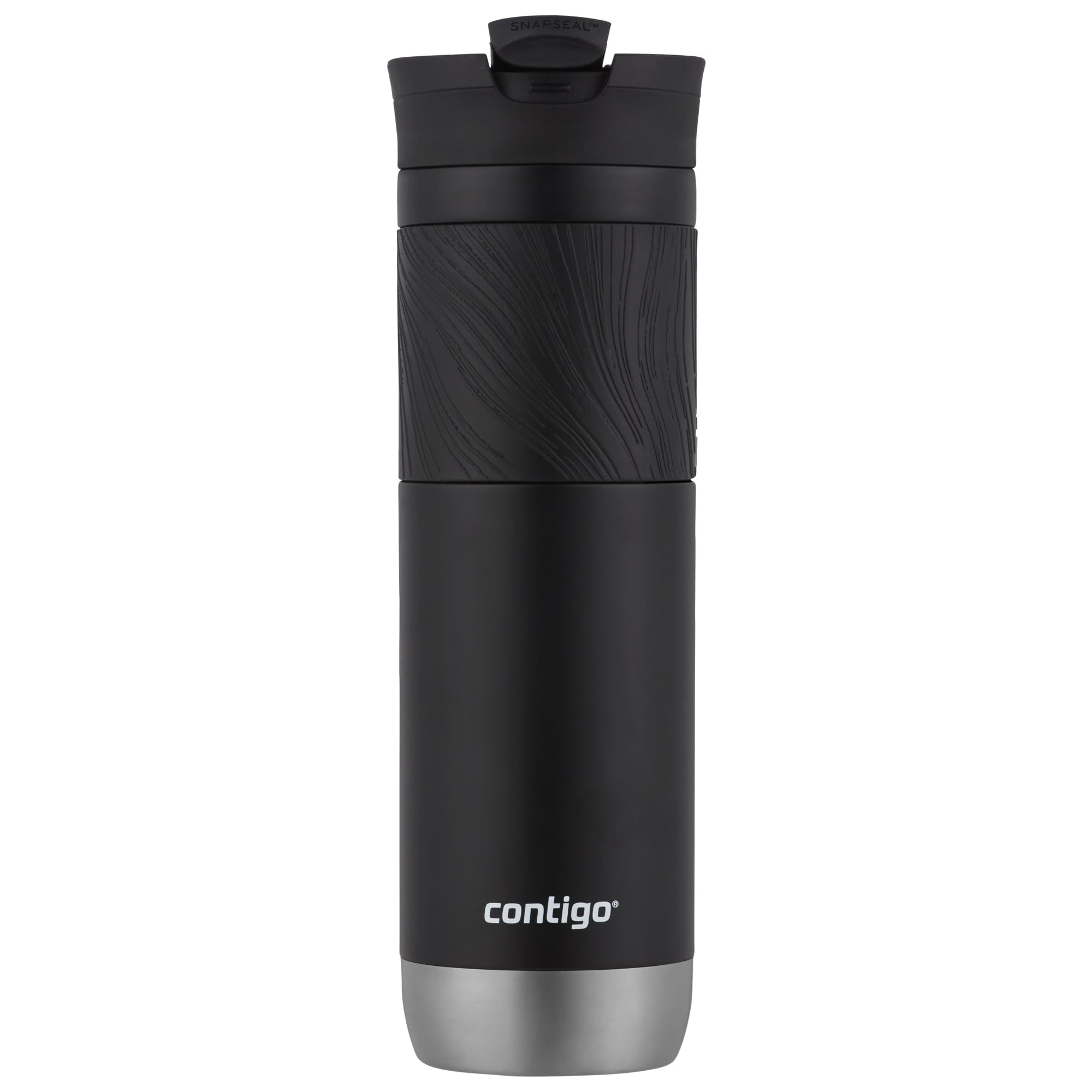 Contigo Byron 2.0 Stainless Steel Travel Mug with SNAPSEAL Lid and Grip in Black, 24 fl oz. - Pick 664