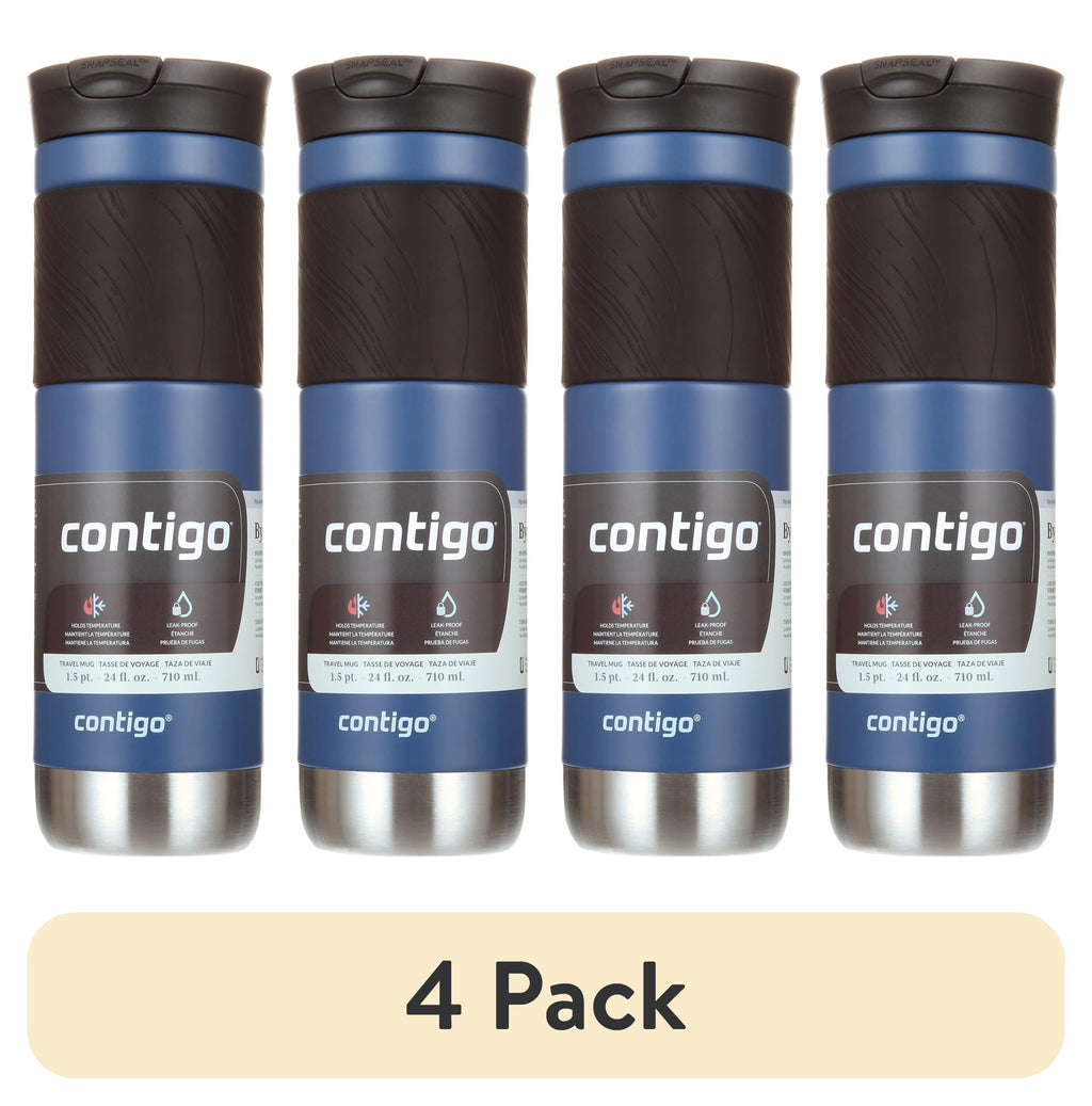 Contigo Byron 2.0 Stainless Steel Travel Mug with SNAPSEAL Lid and Grip in Black, 24 fl oz. - Pick 664