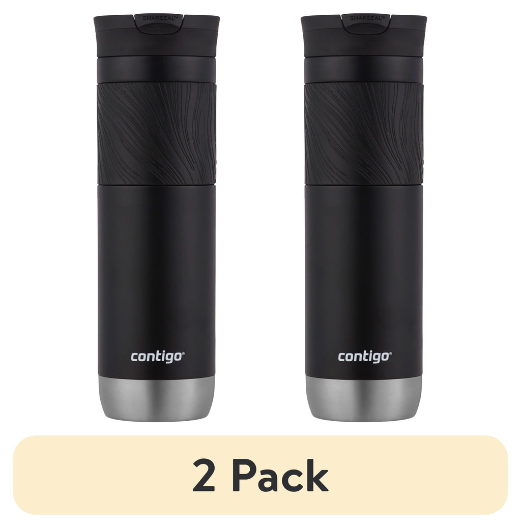 Contigo Byron 2.0 Stainless Steel Travel Mug with SNAPSEAL Lid and Grip in Black, 24 fl oz. - Pick 664