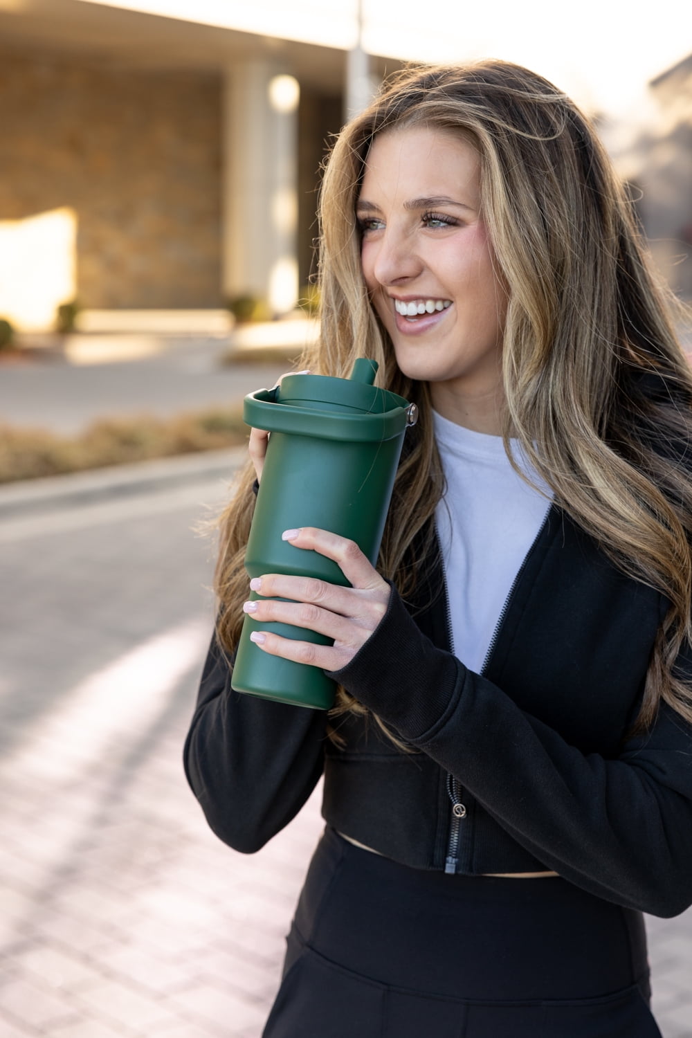 Simple Modern 30 fl oz Insulated Stainless Steel Trek Pivot Tumbler with Straw Lid and Top Handle|Forest - Pick 918