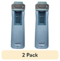 (2 pack) Contigo Clybourn Plastic FreeFlow Filter Water Bottle with AUTOSEAL Lid 24 oz., Dark Ice, with Replacable Filter - Pick 191