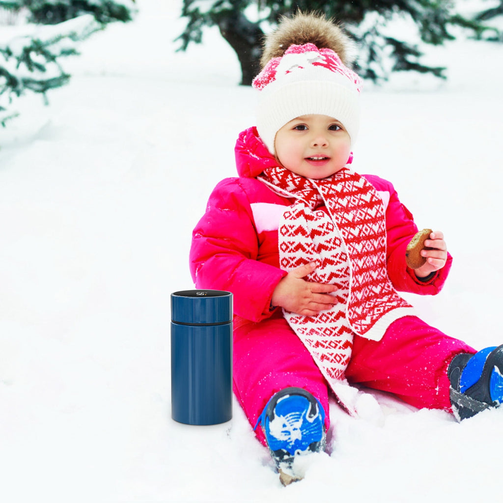 Stainless Steel Insulation Cup Cute Mini Portable Children Student Water Bottle Coffee Travel Mug LED Temperature Display Double Walled Vacuum Long Lasting Insulation - Pick 314