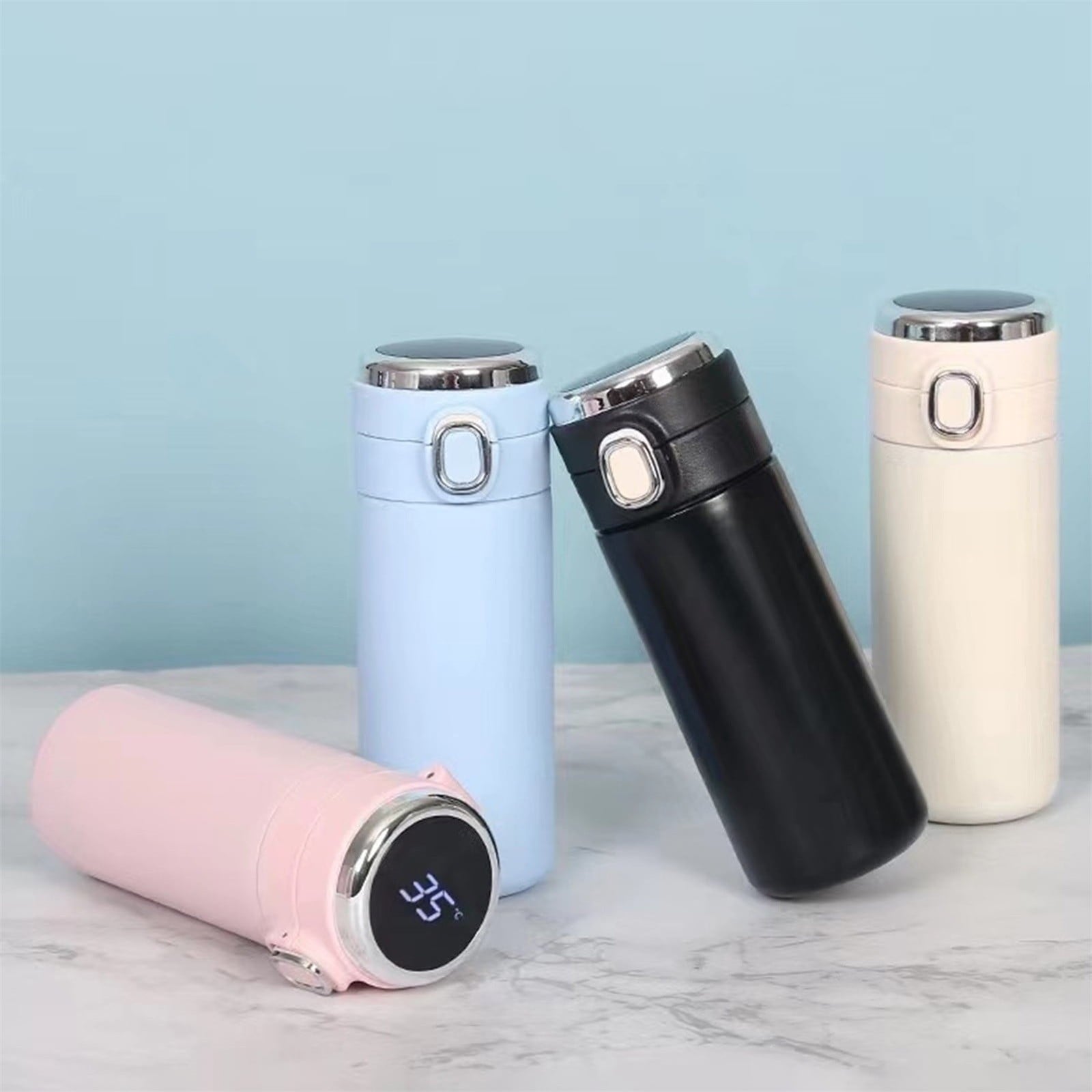 Stainless Steel Insulation Cup Cute Mini Portable Children Student Water Bottle Coffee Travel Mug LED Temperature Display Double Walled Vacuum Long Lasting Insulation - Pick 314