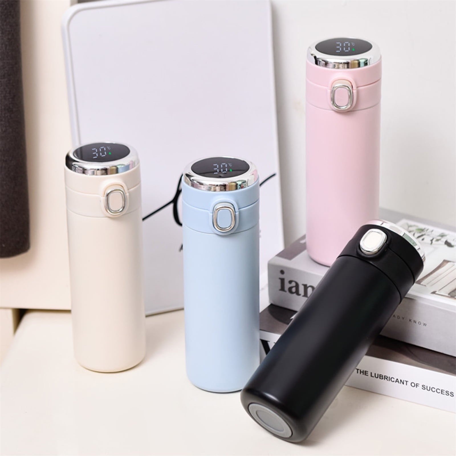 Stainless Steel Insulation Cup Cute Mini Portable Children Student Water Bottle Coffee Travel Mug LED Temperature Display Double Walled Vacuum Long Lasting Insulation - Pick 314