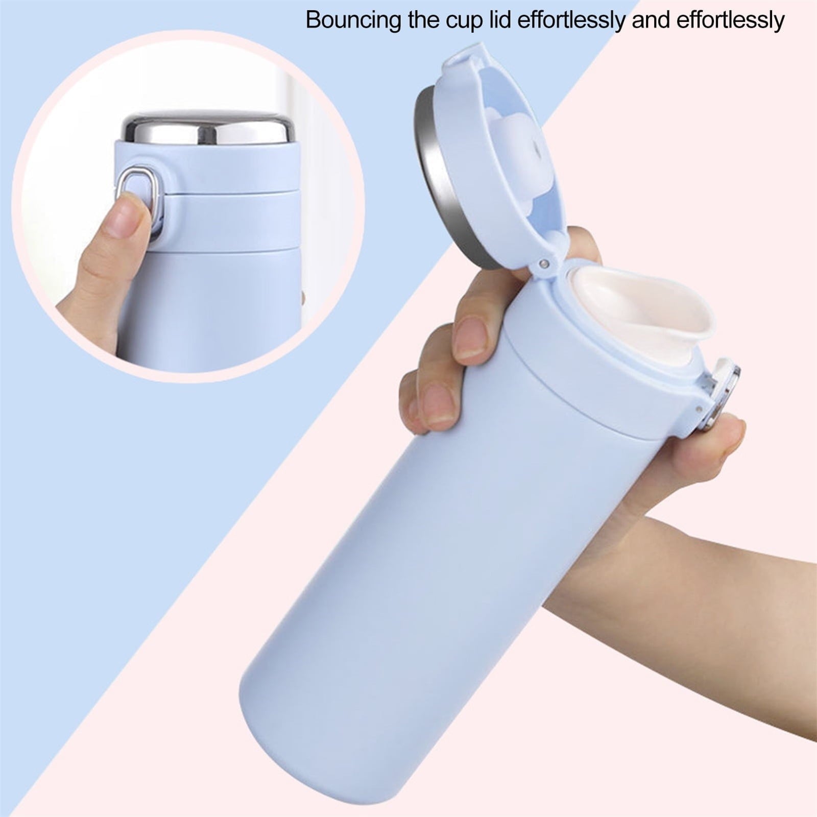 Stainless Steel Insulation Cup Cute Mini Portable Children Student Water Bottle Coffee Travel Mug LED Temperature Display Double Walled Vacuum Long Lasting Insulation - Pick 314