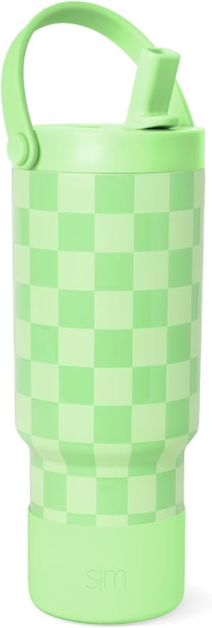 Simple Modern 24 fl oz Insulated Stainless Steel Trek Pivot Tumbler with Straw Lid and Top Handle|Seaside Blue - Pick 222