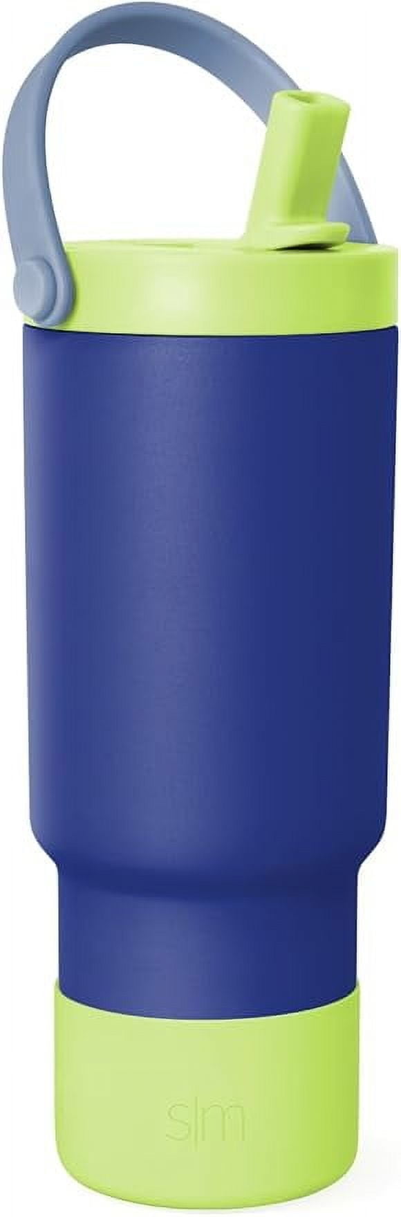 Simple Modern 24 fl oz Insulated Stainless Steel Trek Pivot Tumbler with Straw Lid and Top Handle|Seaside Blue - Pick 222