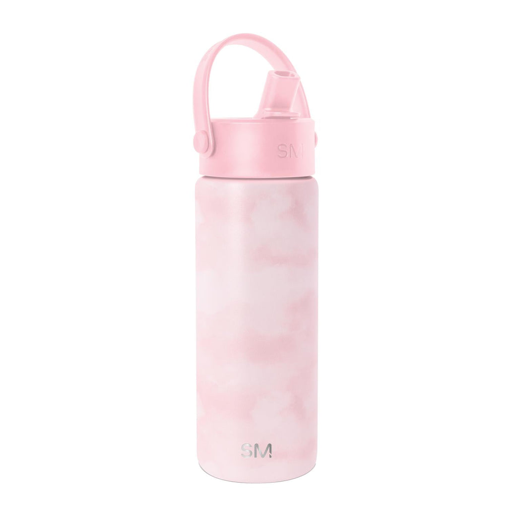 Simple Modern 18 fl oz Insulated Stainless Steel Summit Wide Mouth Water Bottle with Handle and Straw Lid|Black and White Checkmate - Pick 940