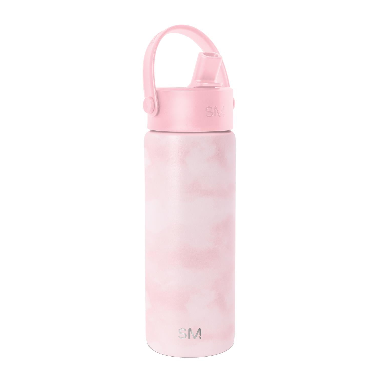 Simple Modern 18 fl oz Insulated Stainless Steel Summit Wide Mouth Water Bottle with Handle and Straw Lid|Black and White Checkmate - Pick 940