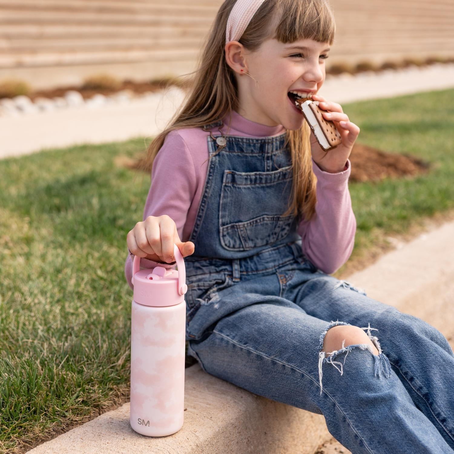 Simple Modern 18 fl oz Insulated Stainless Steel Summit Wide Mouth Water Bottle with Handle and Straw Lid|Black and White Checkmate - Pick 940