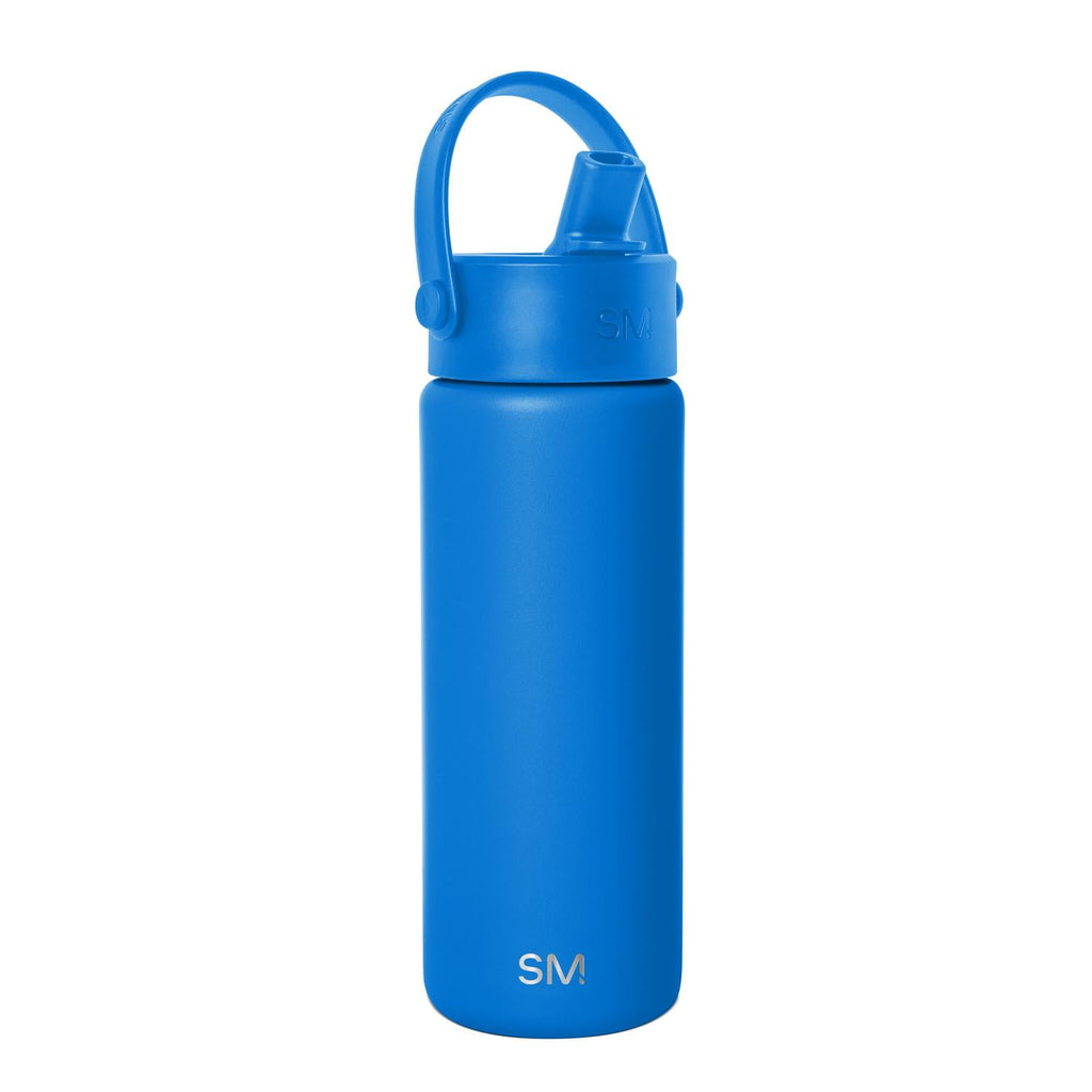 Simple Modern 18 fl oz Insulated Stainless Steel Summit Wide Mouth Water Bottle with Handle and Straw Lid|Black and White Checkmate - Pick 940