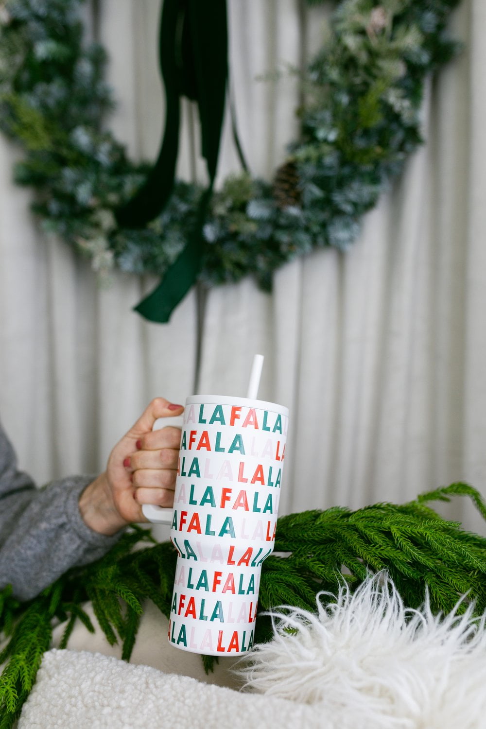 Simple Modern 30 fl oz Insulated Stainless Steel Trek Tumbler with Straw Lid | Seaglass Sage and Cream Checkmate - Pick 125