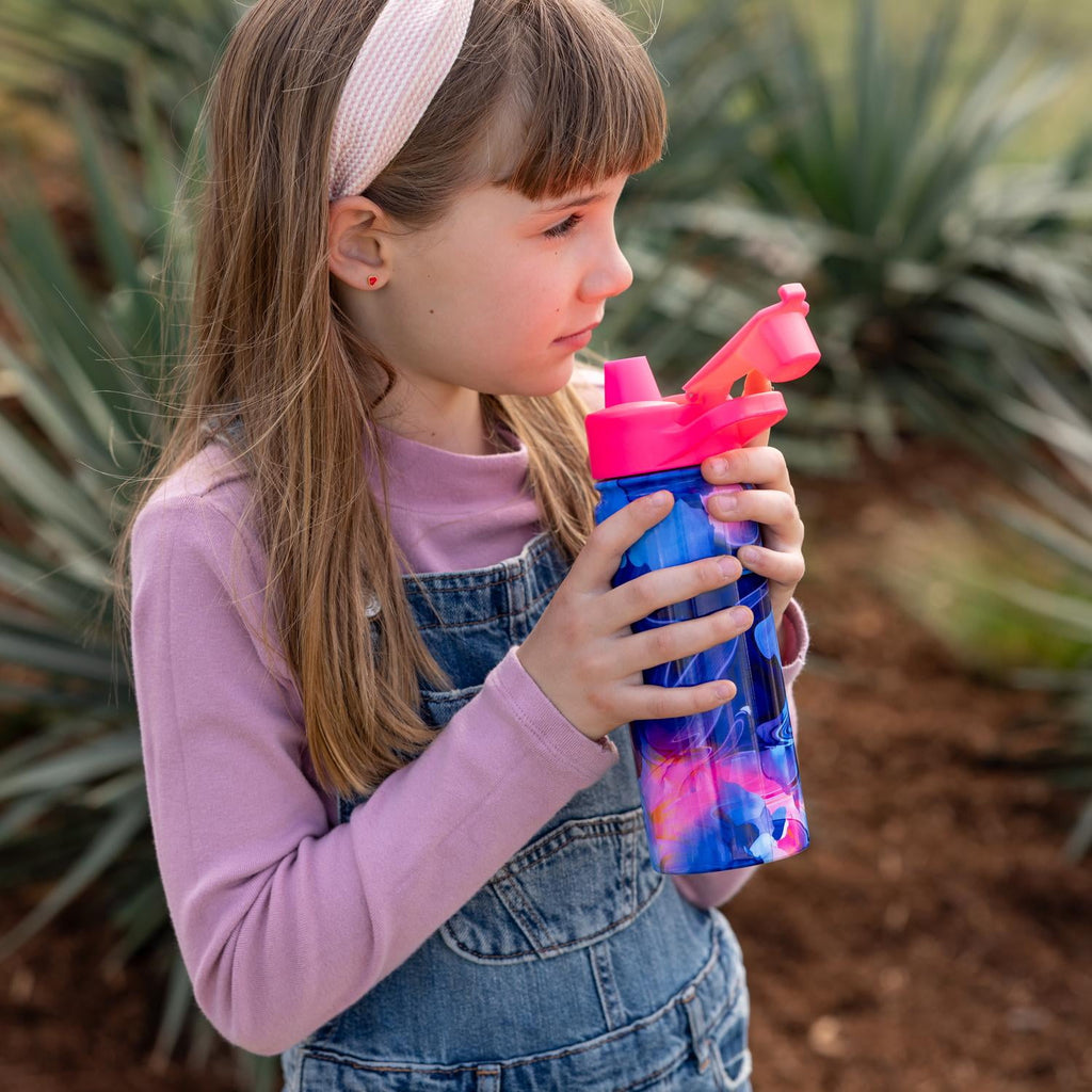 Simple Modern 18 fl oz Insulated Stainless Steel Summit Water Bottle with Covered Silicone Straw Lid | Dreamcicle - Pick 143