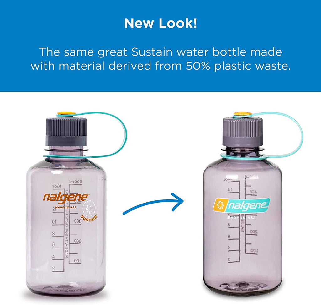 Nalgene Sustain 16 oz. Narrow Mouth Water Bottle - Cornflower Blue - Pick 568