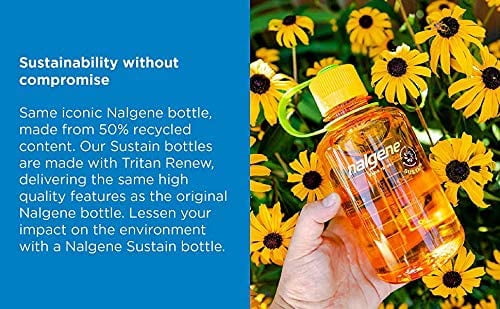 Nalgene Sustain 16 oz. Narrow Mouth Water Bottle - Cornflower Blue - Pick 568