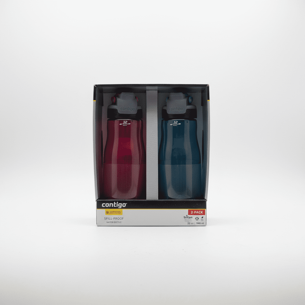 Contigo 32oz AutoSeal Fit Water Bottle 2-Pack Sangria Juniper New Damaged Box - Pick 244