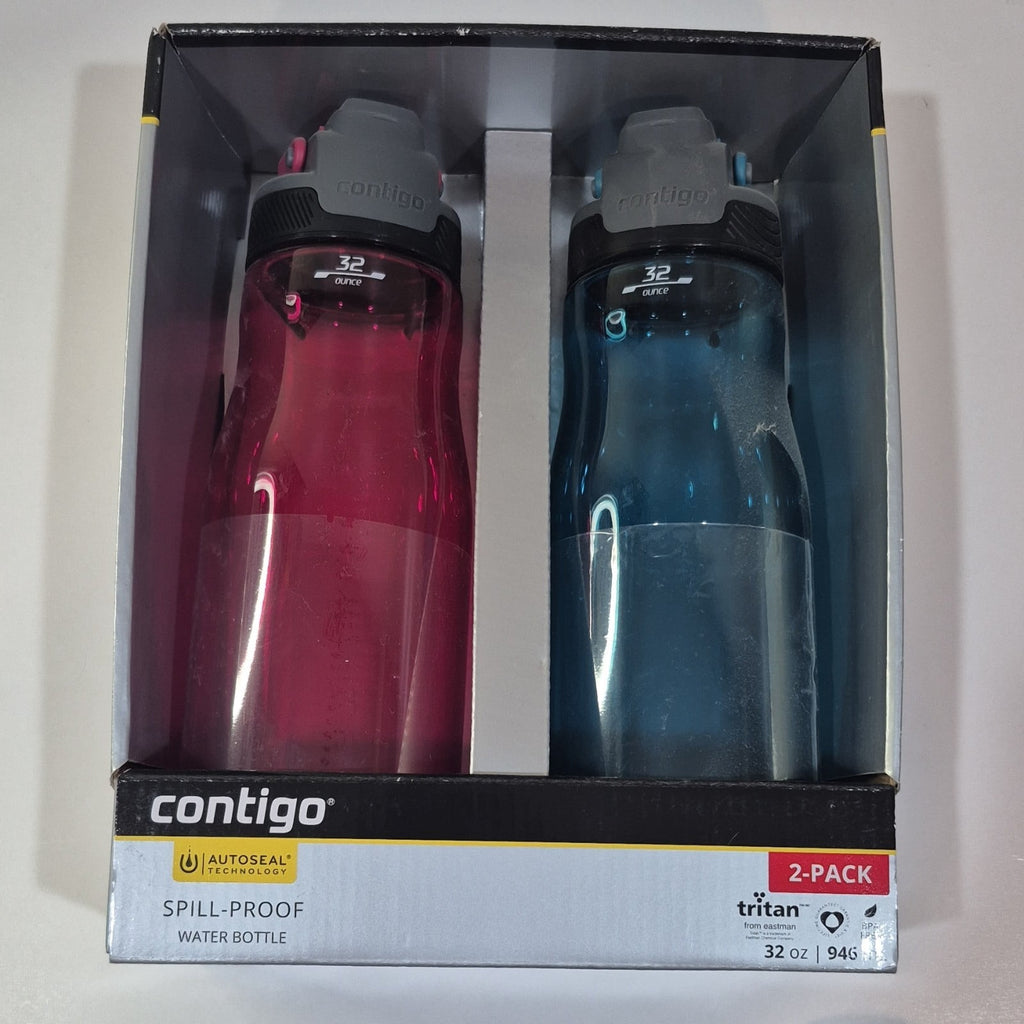 Contigo 32oz AutoSeal Fit Water Bottle 2-Pack Sangria Juniper New Damaged Box - Pick 244