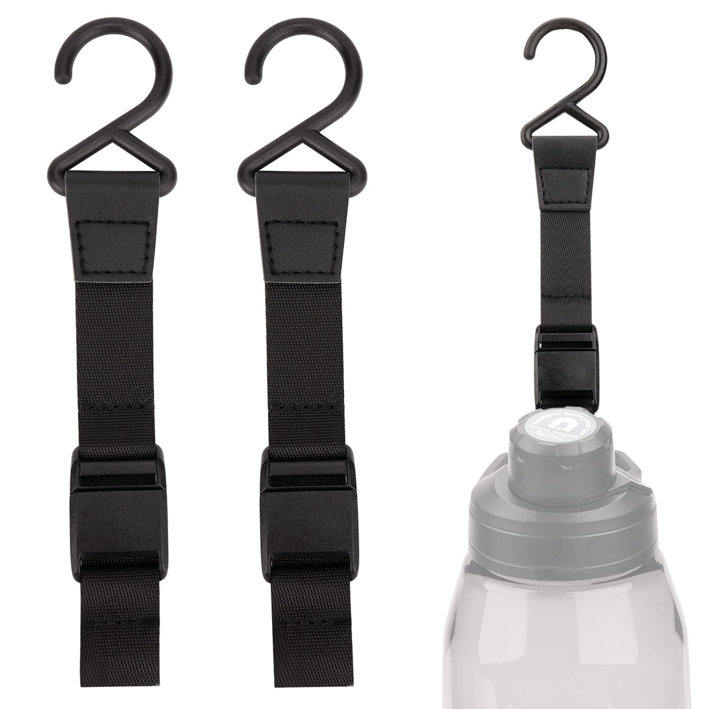 Linkidea 2 Pack Fence Hooks for Sport Water Bottle, Compatible with CamelBak Chute Mag Steel/Tritan 20/24/25/32/40/50oz, S Shaped Hook Hanger Magnetic Buckle for Outdoor Sports Camping - Pick 563