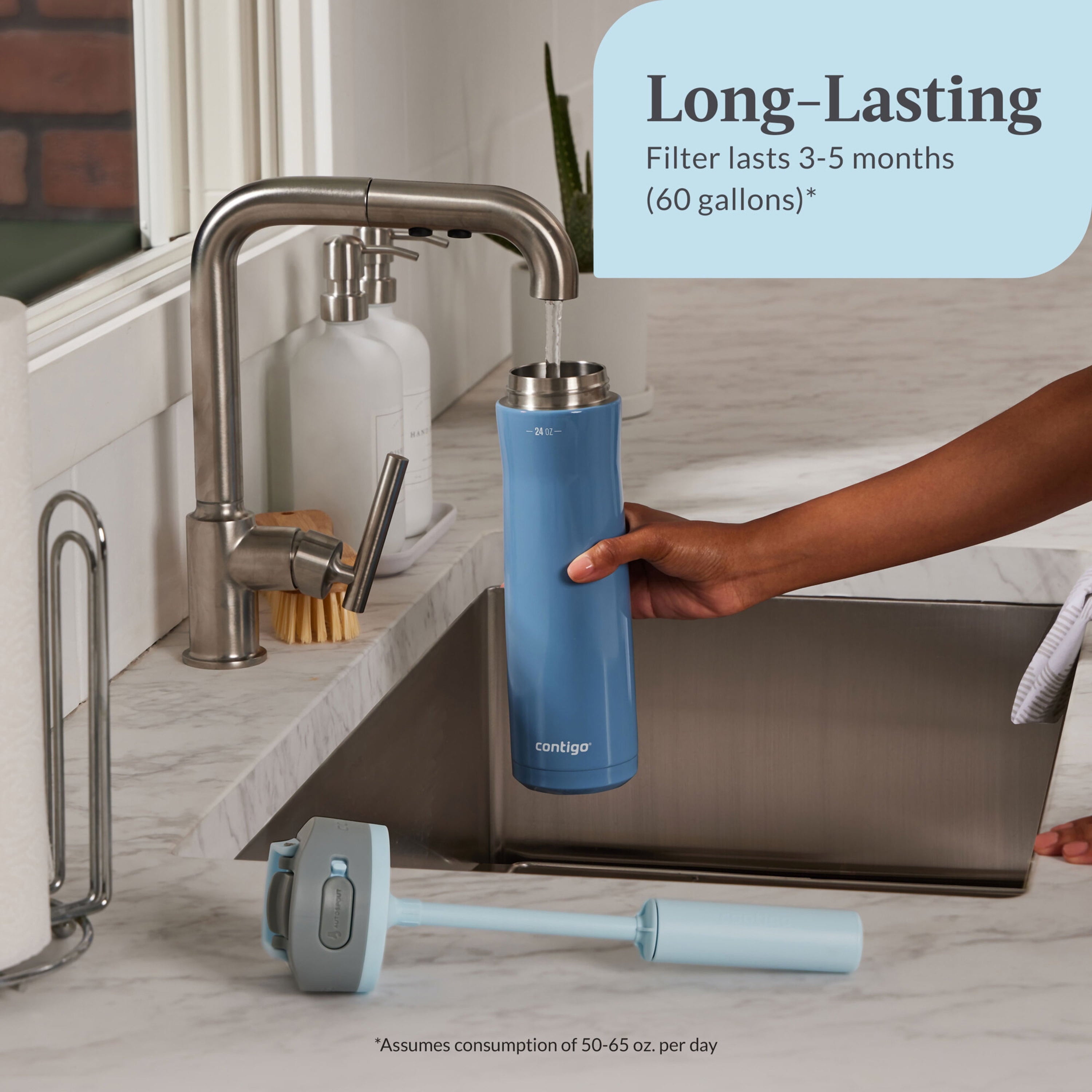 Contigo® Replacement Filter for Wells Filter Water Bottle with AUTOSPOUT® Straw Lid - Pick 315