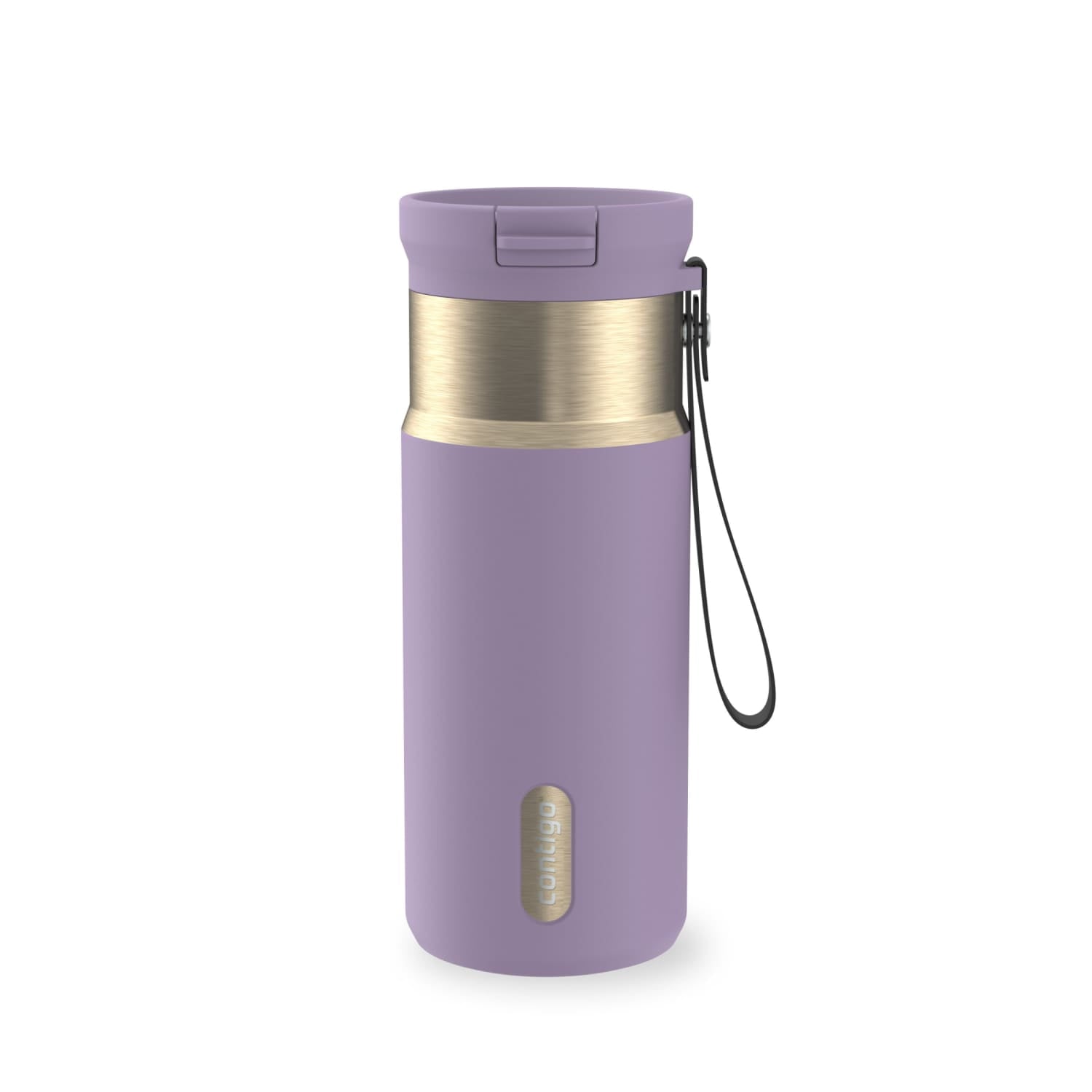 Contigo SnapSeal 16 oz Leakproof Stainless Steel Water Bottle with Carrying Strap - Pick 354