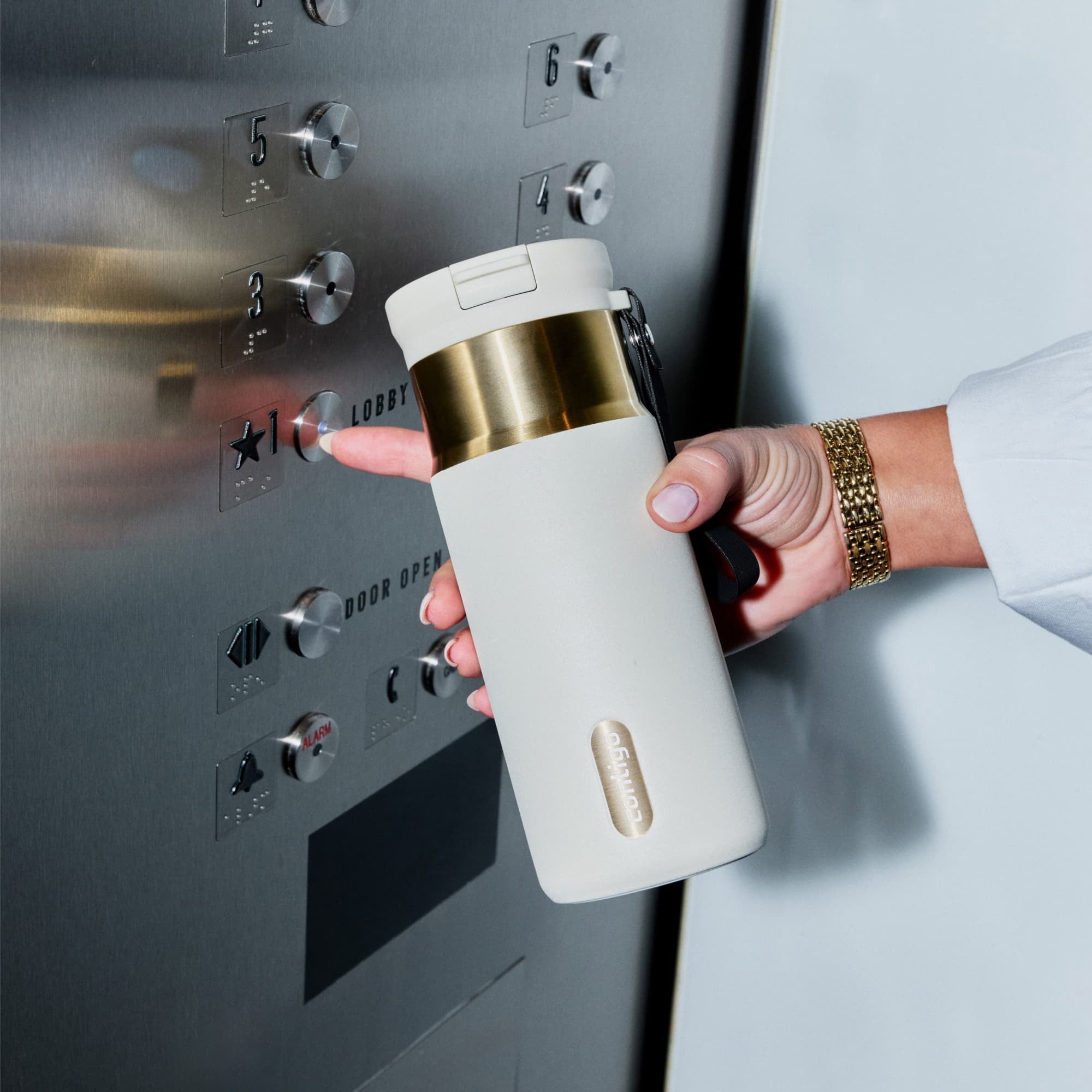 Contigo SnapSeal 16 oz Leakproof Stainless Steel Water Bottle with Carrying Strap - Pick 354