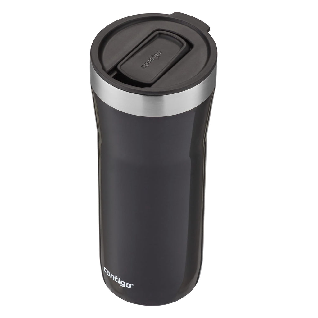 Contigo Streeterville Stainless Steel Tumbler with Plastic Straw and Splash-Proof Lid, Licorice, 32 fl. oz - Pick 576