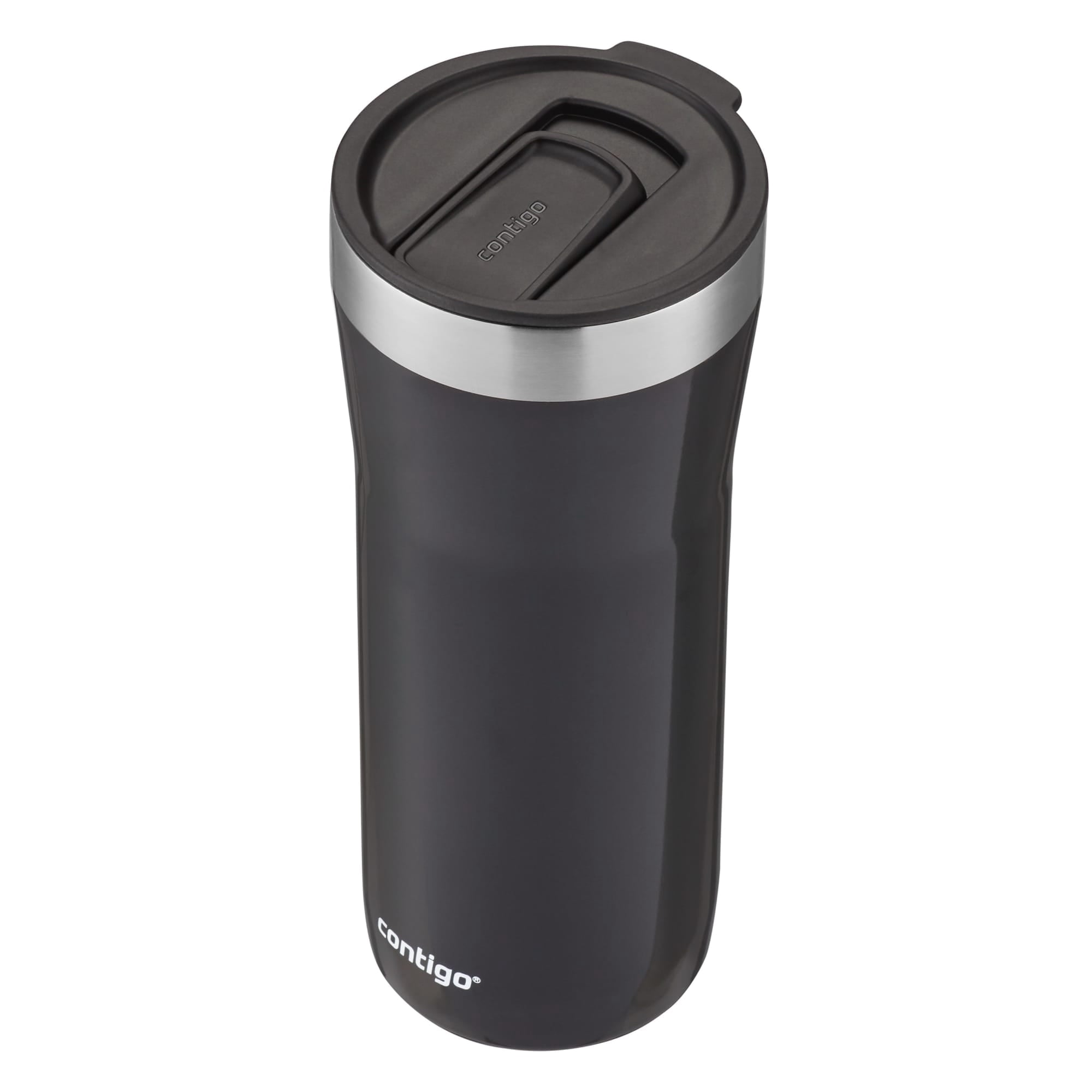 Contigo Streeterville Stainless Steel Tumbler with Plastic Straw and Splash-Proof Lid, Licorice, 32 fl. oz - Pick 576