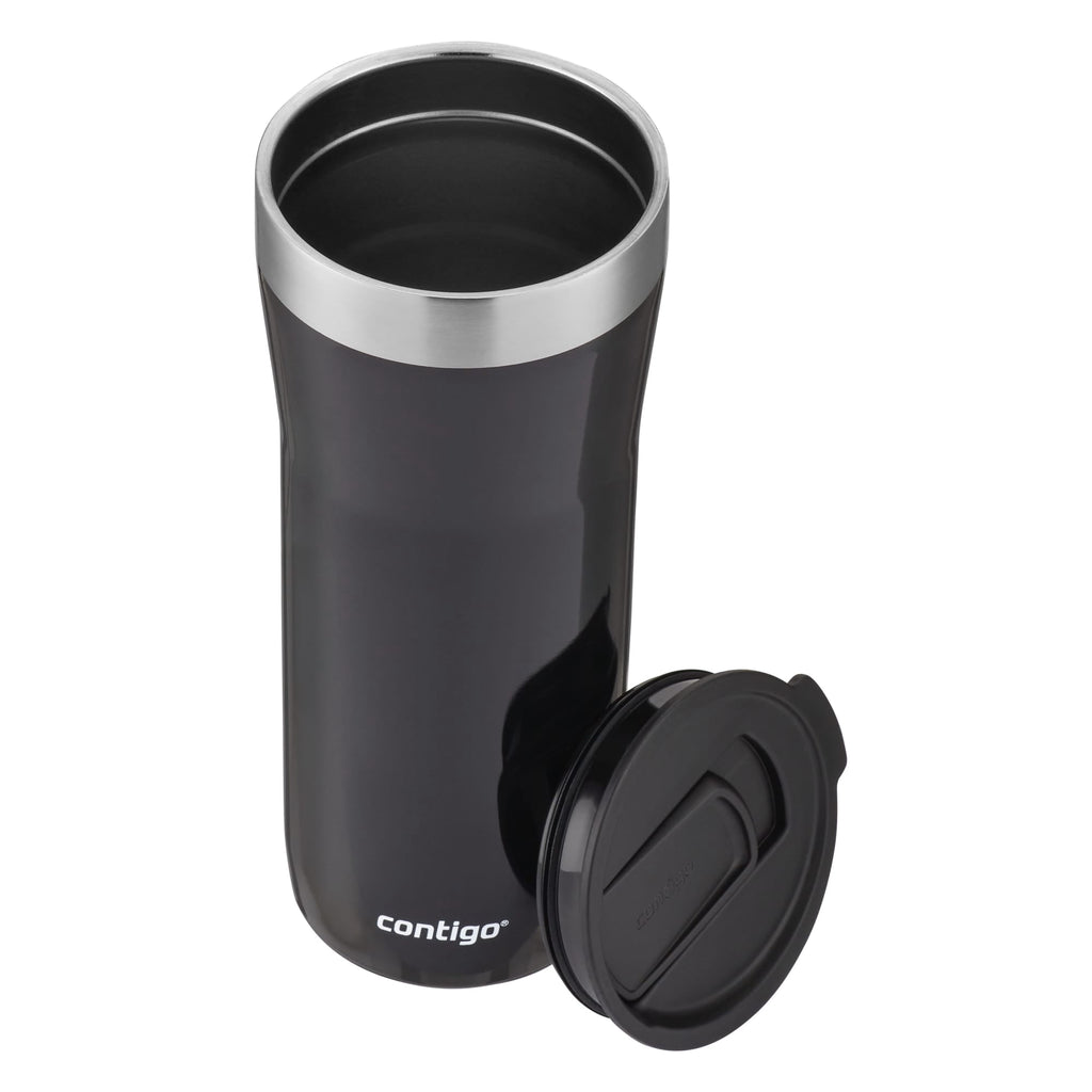 Contigo Streeterville Stainless Steel Tumbler with Plastic Straw and Splash-Proof Lid, Licorice, 32 fl. oz - Pick 576