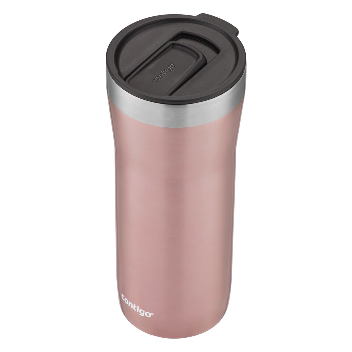 Contigo Streeterville Stainless Steel Tumbler with Plastic Straw and Splash-Proof Lid, Licorice, 32 fl. oz - Pick 576