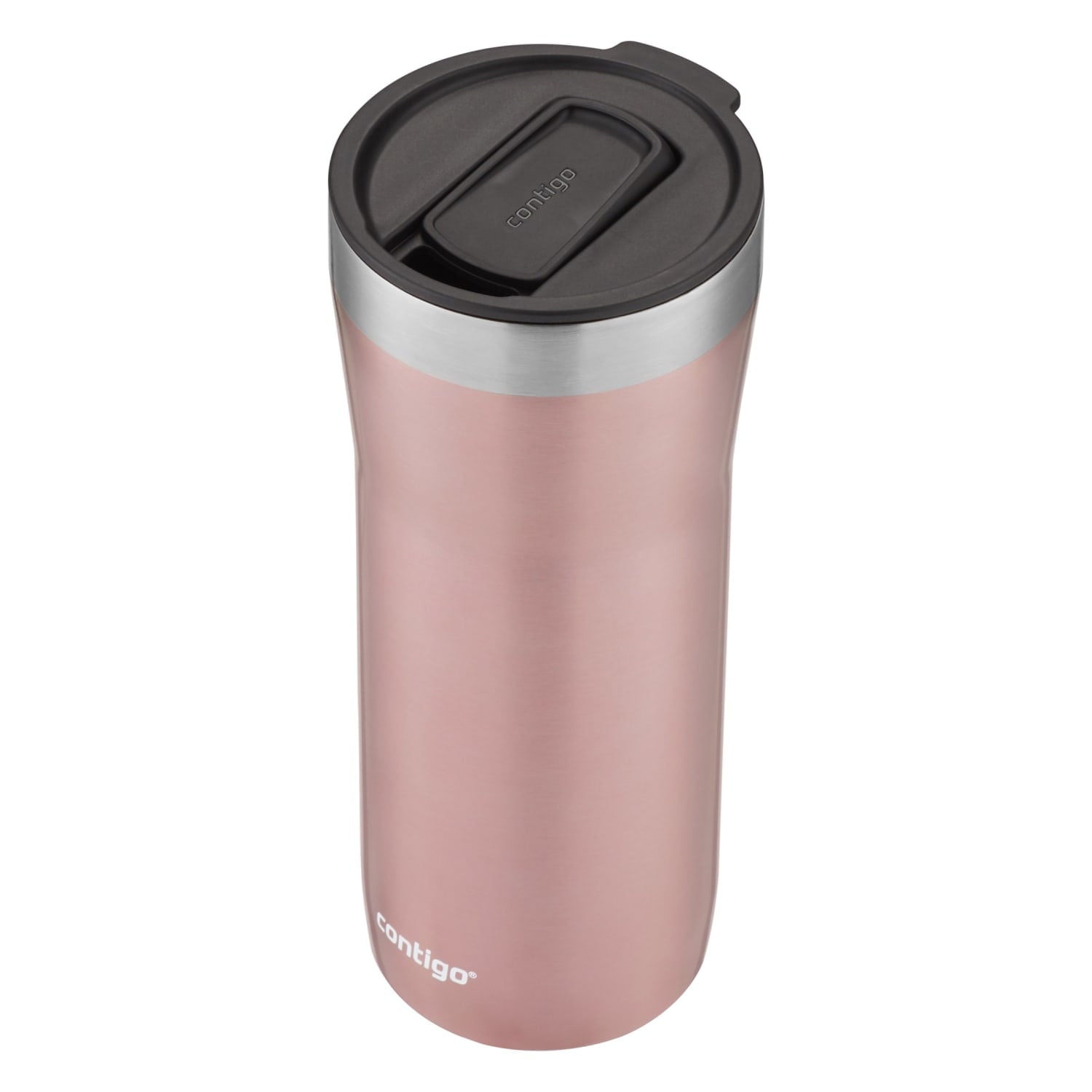 Contigo Streeterville Stainless Steel Tumbler with Plastic Straw and Splash-Proof Lid, Licorice, 32 fl. oz - Pick 576