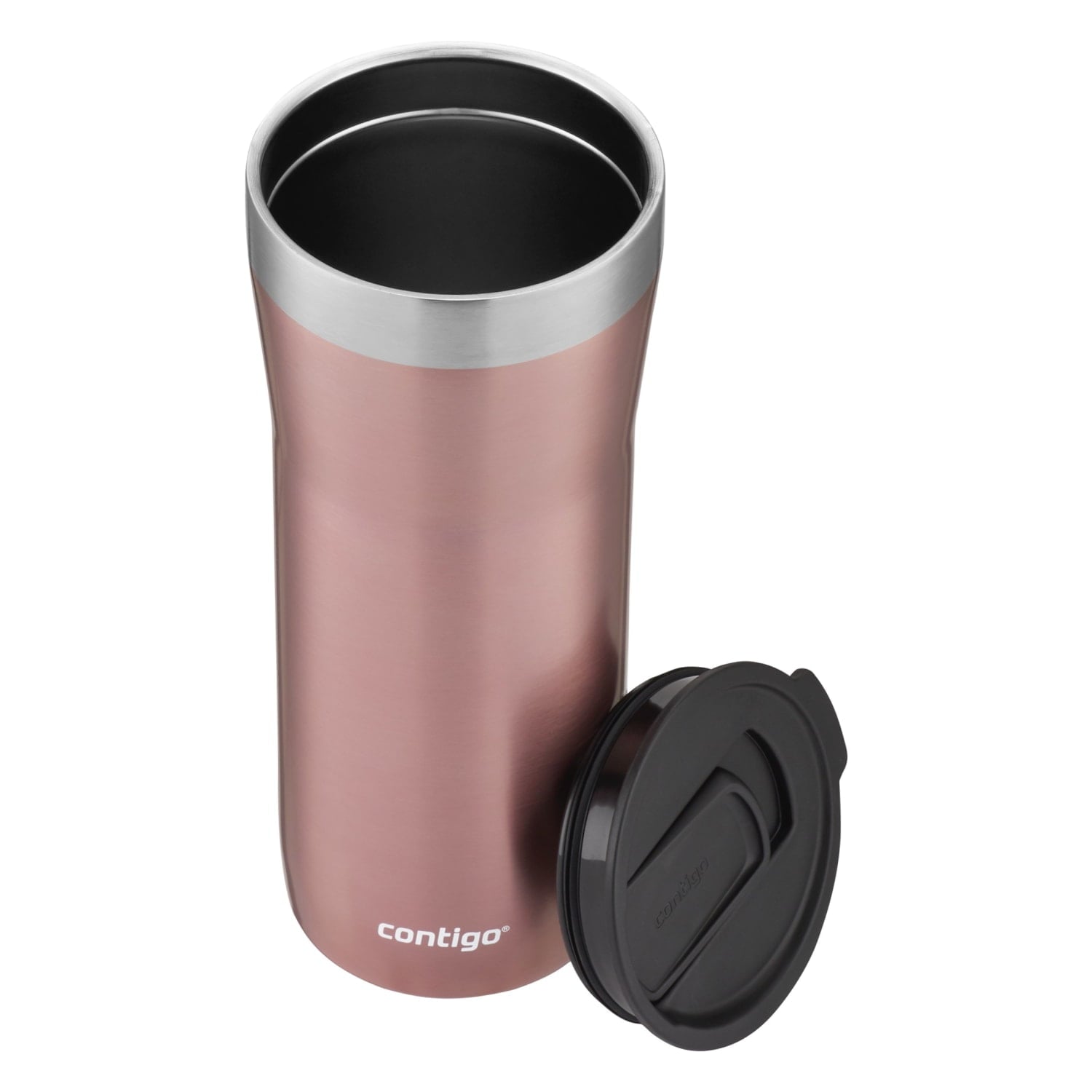 Contigo Streeterville Stainless Steel Tumbler with Plastic Straw and Splash-Proof Lid, Licorice, 32 fl. oz - Pick 576