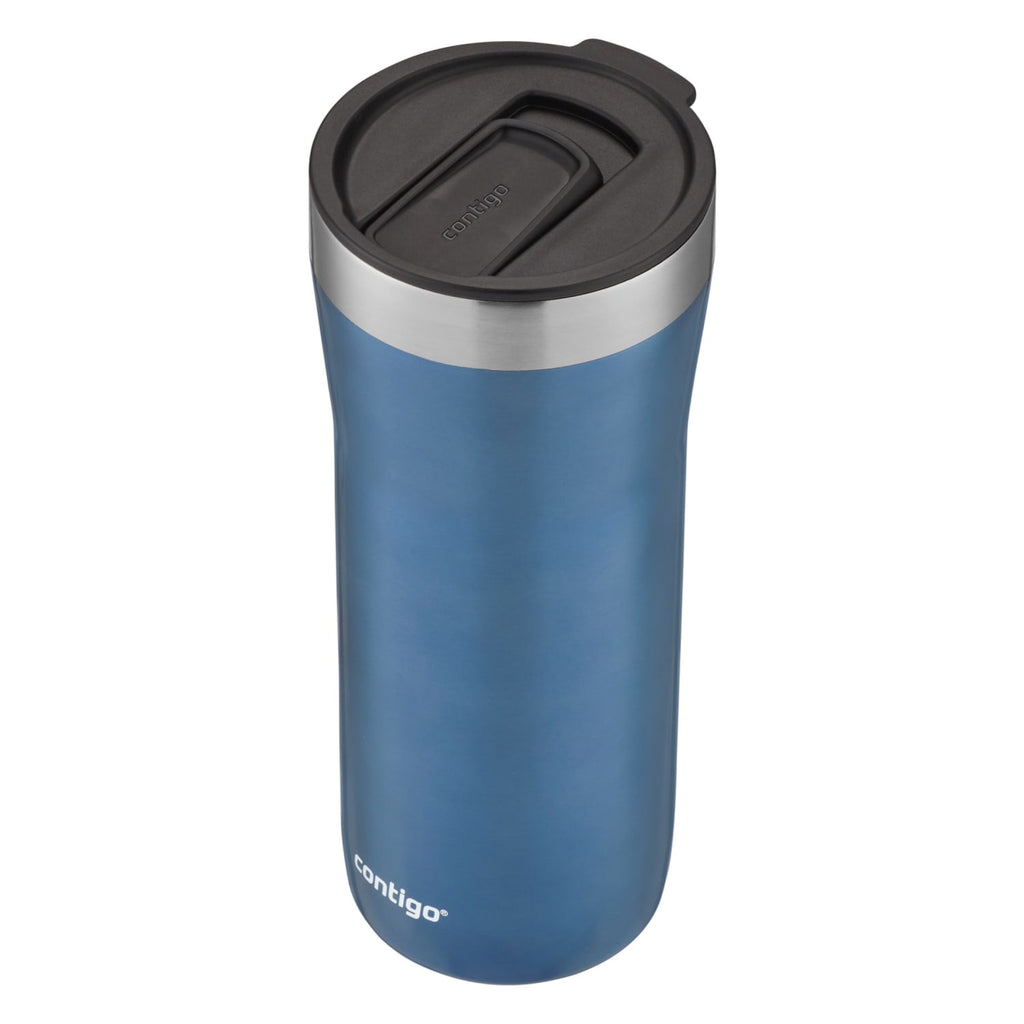 Contigo Streeterville Stainless Steel Tumbler with Plastic Straw and Splash-Proof Lid, Licorice, 32 fl. oz - Pick 576