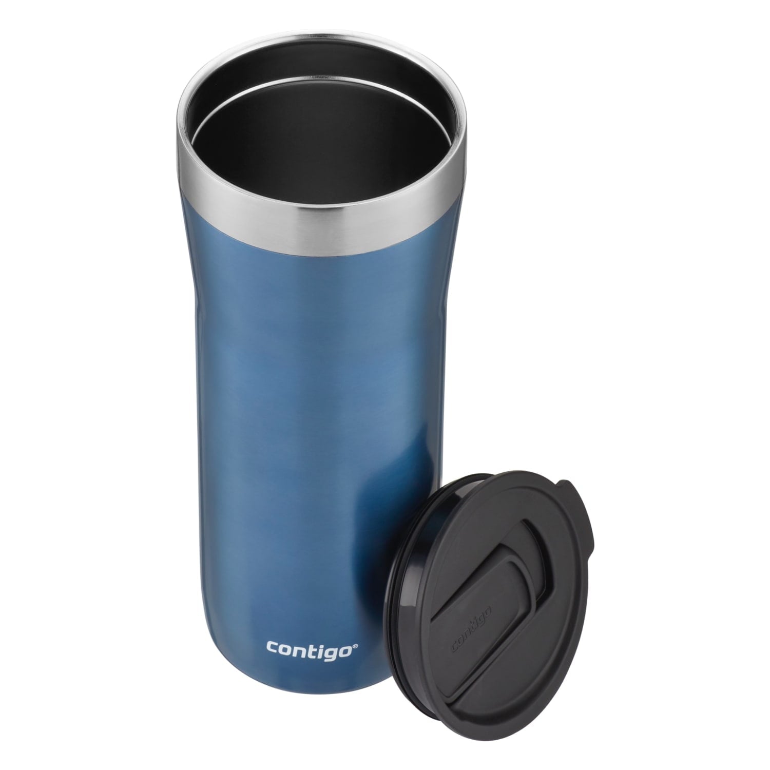 Contigo Streeterville Stainless Steel Tumbler with Plastic Straw and Splash-Proof Lid, Licorice, 32 fl. oz - Pick 576